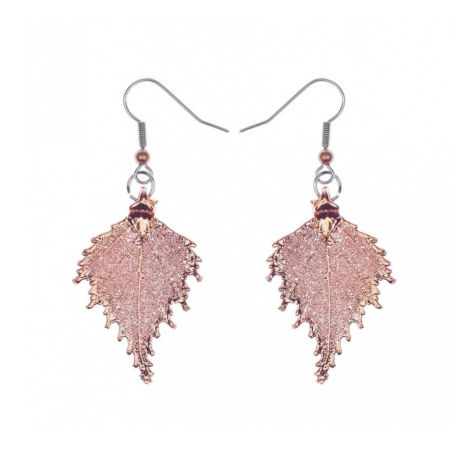 Серьги листья Ester Bijoux Маргаритки OR1008/M-S/BL BW