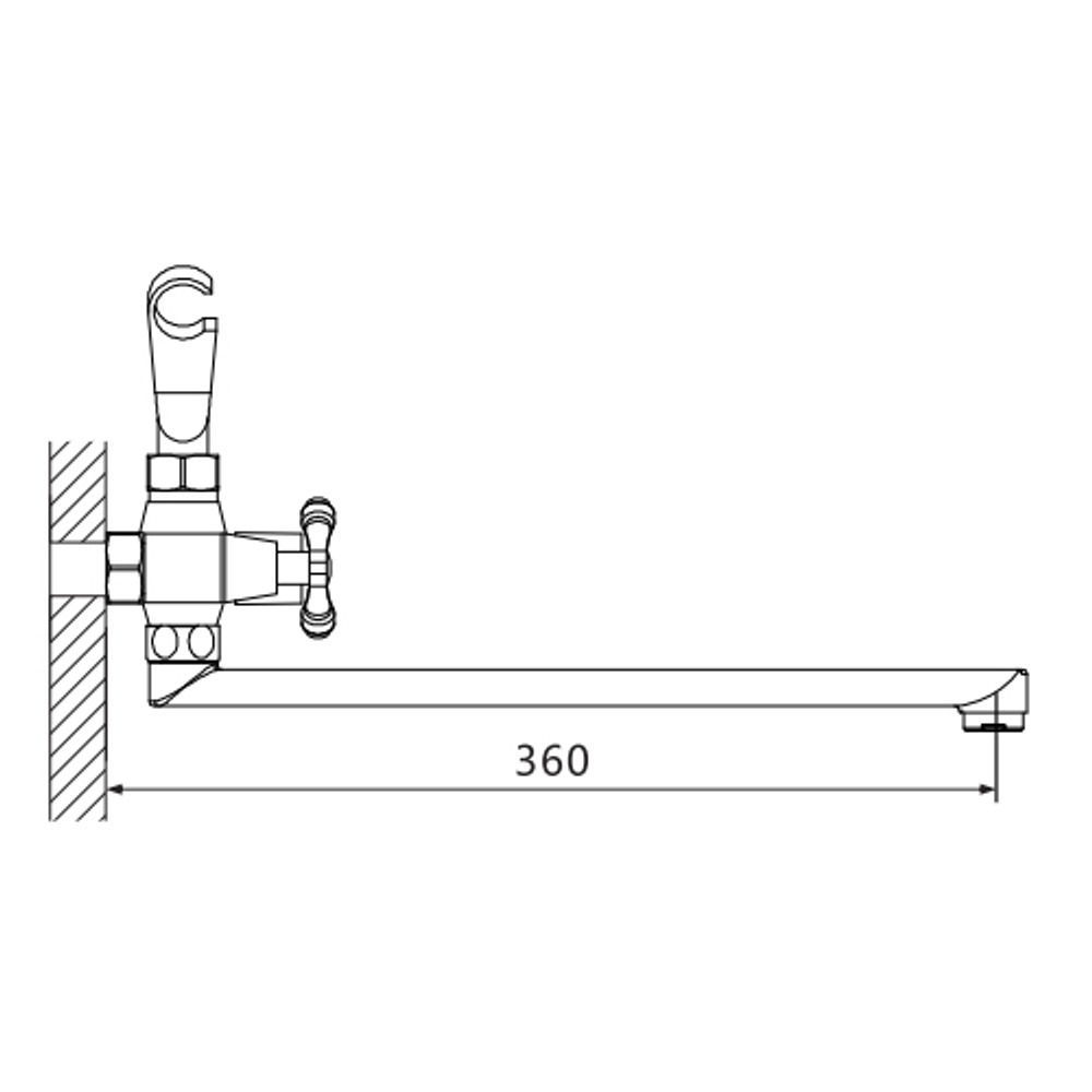 Смеситель для ванны Oute T65 T6523