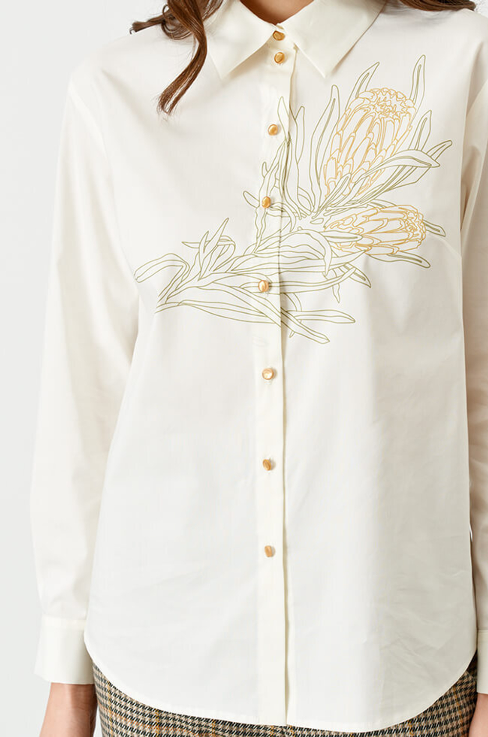 22713 Блузка женская (молочный)