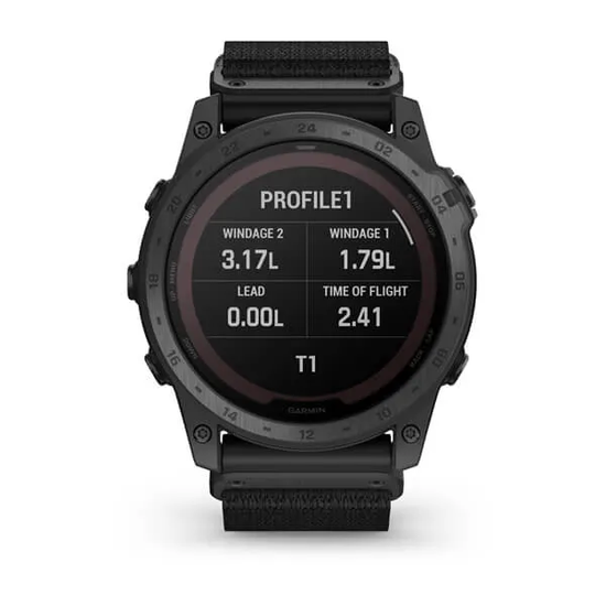 Умные часы Garmin TACTIX 7 Pro Ballistics Edition с черным нейлоновым ремешком
