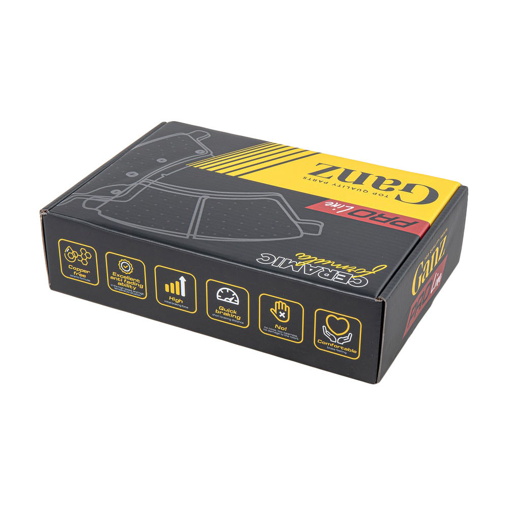 Колодки передние PRO-Line Ceramic LIFAN X60/CHERY Tiggo, Amulet, Fora GANZ GIJ09401C