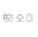 Унитаз подвесной WeltWasser AMBERG 497 ST + JECKENBACH 004 GL-WT + AMBERG RD-WT белый глянцевый, безободковый, с крышкой микролифт, с инсталляцией и белой кнопкой
