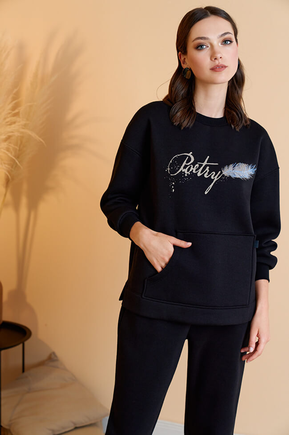 22599 Джемпер женский (черный)