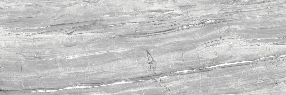 Настенная плитка ALMA Ceramica TWU93SGP77R Singapore 90x30 серая глянцевая под камень