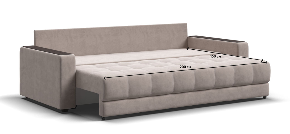 Диван Босс Велюр Монолит латте