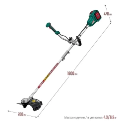 ЗУБР ТАБ-365-22 аккумуляторный триммер (2 x 2 Ач, ЗУ)