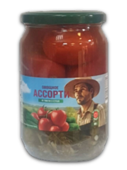 Ассорти маринованное 680г. Хозяин барин