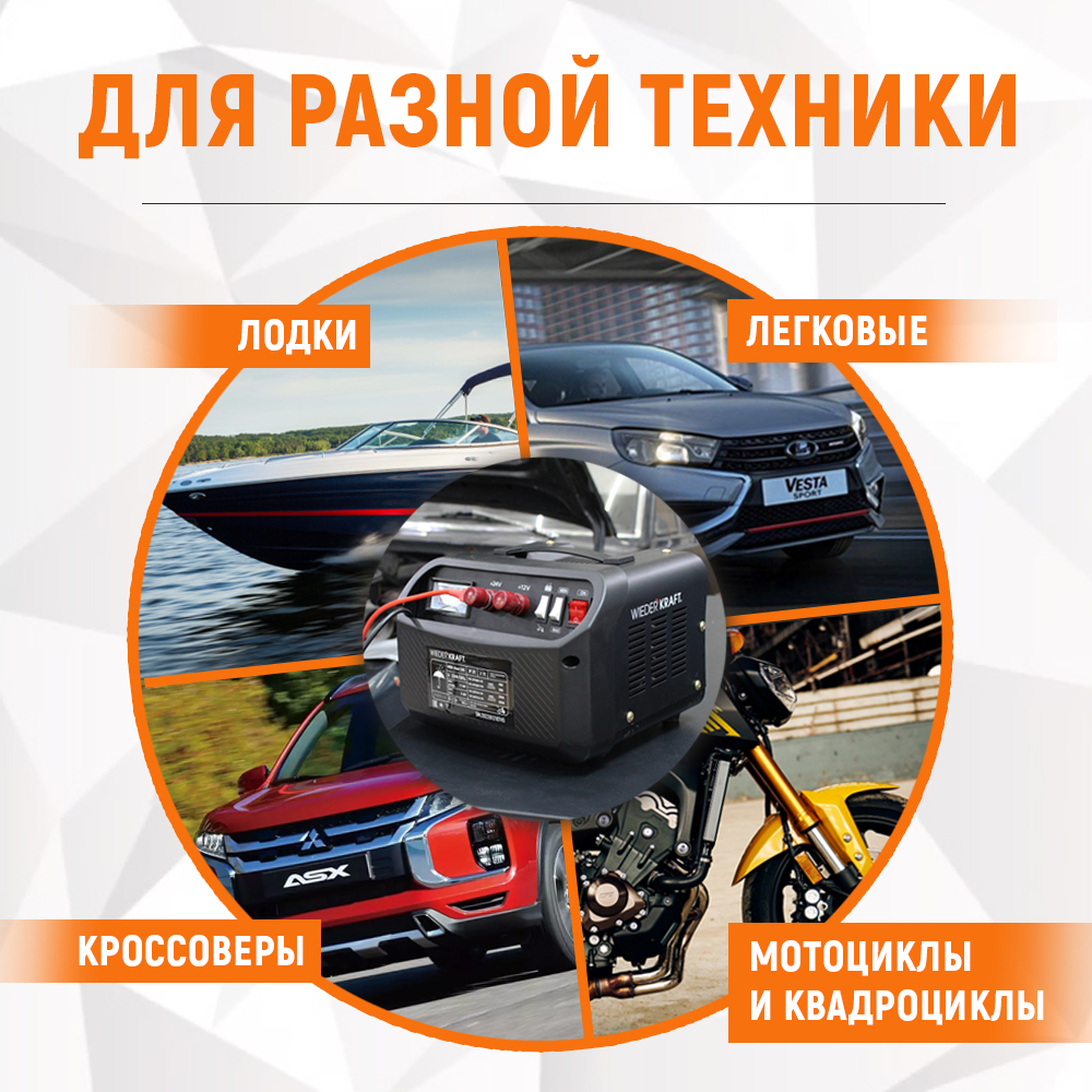 WDK-Start240 Пуско-зарядное устройство 240А, 12/24В