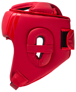 Шлем открытый ORO, ПУ, красный