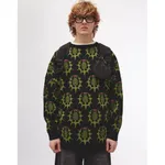 Свитер БИЧ Репей черный / зеленый