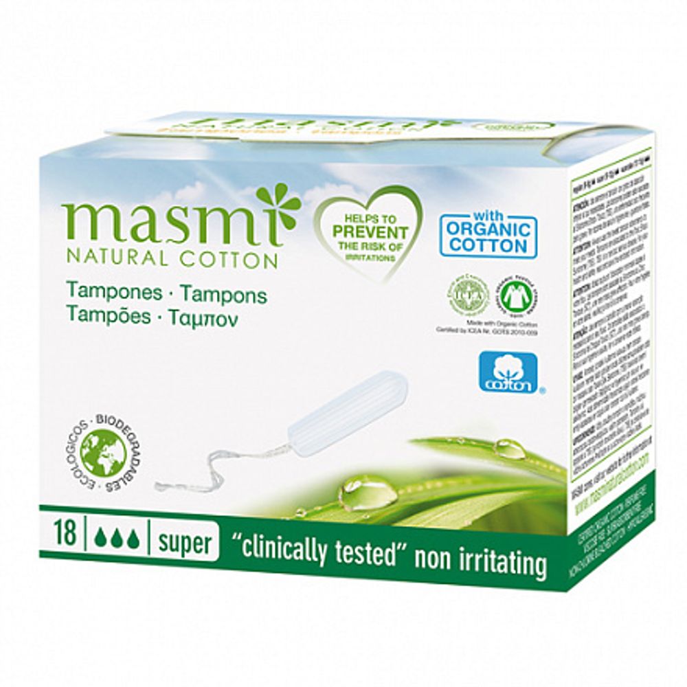 Тампоны "Super", без аппликатора (Masmi)