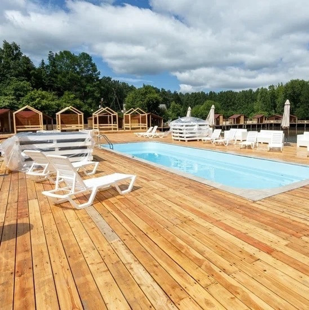 Доска палубная из лиственницы 3000х195х28 мм сорт Прима