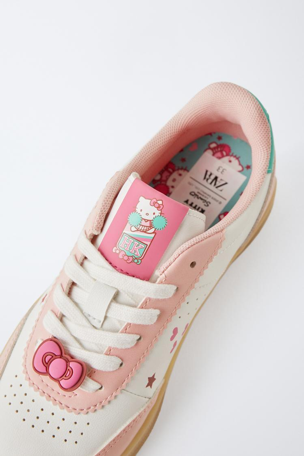 ZARA КРОССОВКИ HELLO KITTY ©, РОЗОВЫЙ