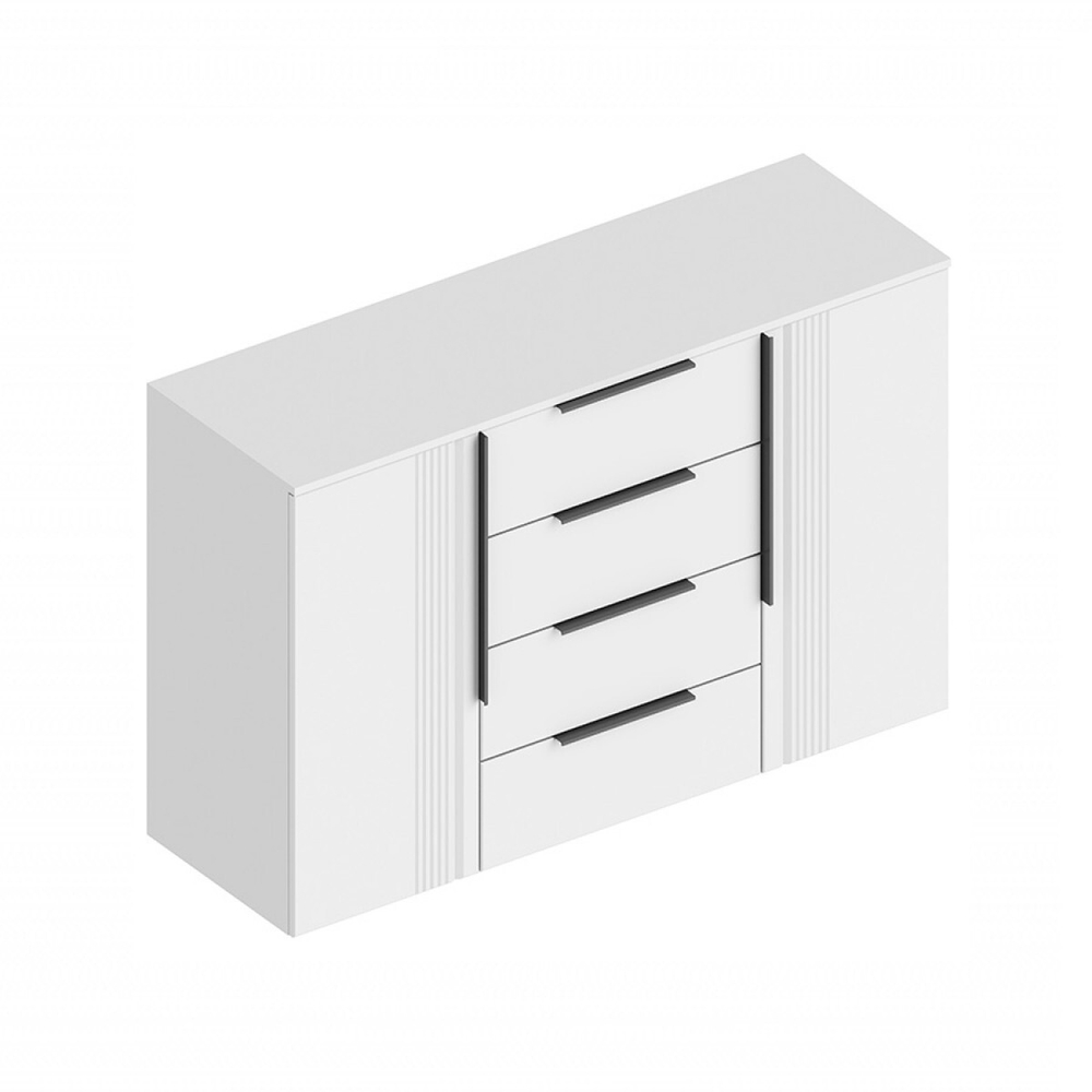 Вита Комод 4 ящика и 2 створки