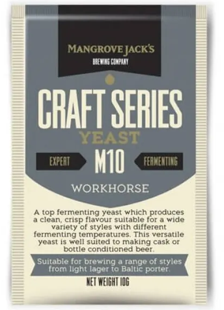 Пивные дрожжи Mangrove Jack&#39;s &quot;Workhorse M10&quot;, 10г