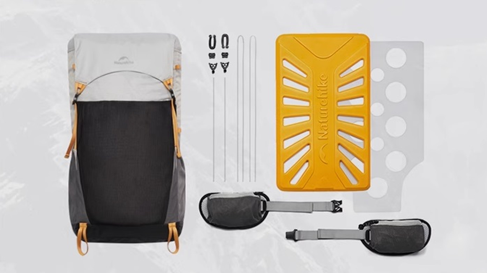 Походный рюкзак Naturehike серии Rock 2.0-upgrade 60л, белый (CNK2550XB018)