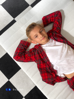 Бескаркасная кровать с матрасом BuySunny (велюр)