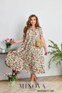 Платье 17-307-молочный Minova