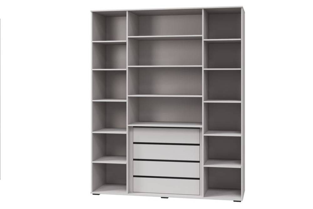 КАШЕМИР Шкаф с 4х дв. (ш1802*г577*в2213мм), Кашемир/Сантьяго