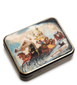 Народные промыслы ШК-55/166 Шкатулка «Тройка»