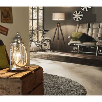 Настольная лампа 1*E27 49284 серебро BRADFORD Eglo