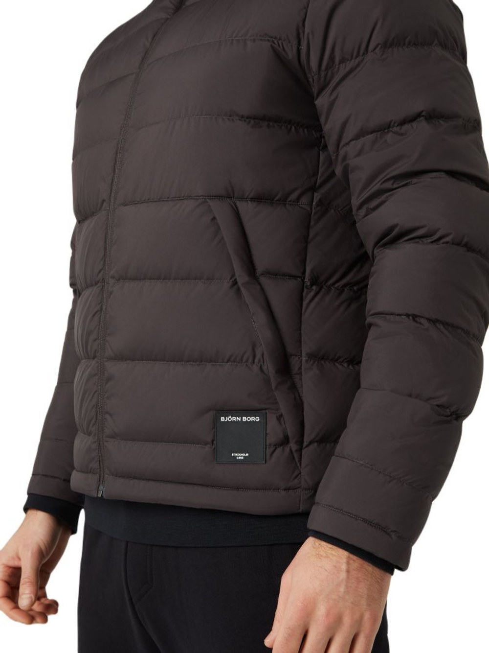 Мужская теннисная куртка Björn Borg Centre Down - черный