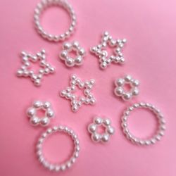 Zoo Фигурки объемные для дизайна Жемчуг, 10шт