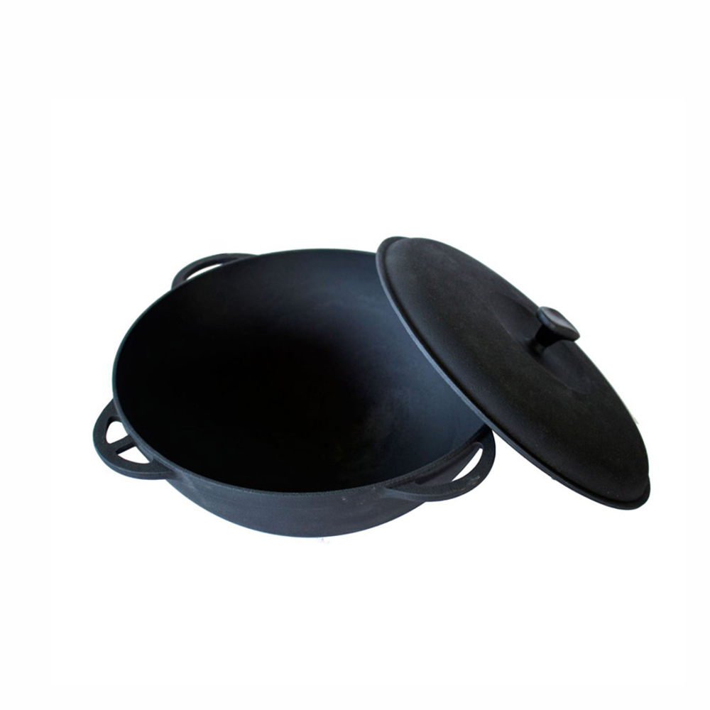 Казан чугунный с крышкой 12 л