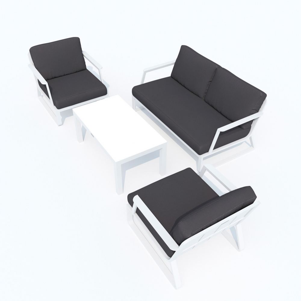 Лаунж зона Ideal Patio ЭСТИВО антрацит - белый каркас