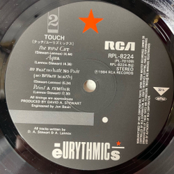 Винтажная виниловая пластинка LP Eurythmics Touch (Japan 1984) (Obi) The First Cut