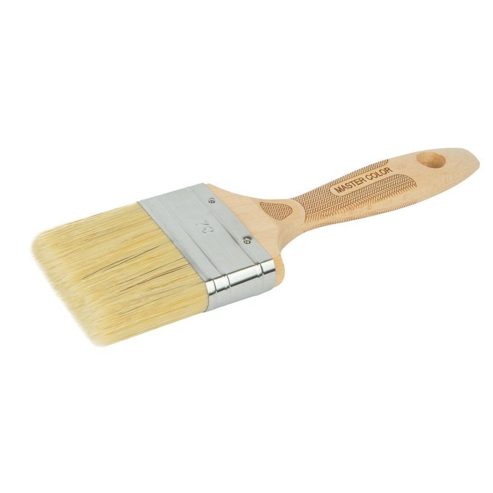 Кисть флейцевая 70 мм светлая натуральная щетина Master Color