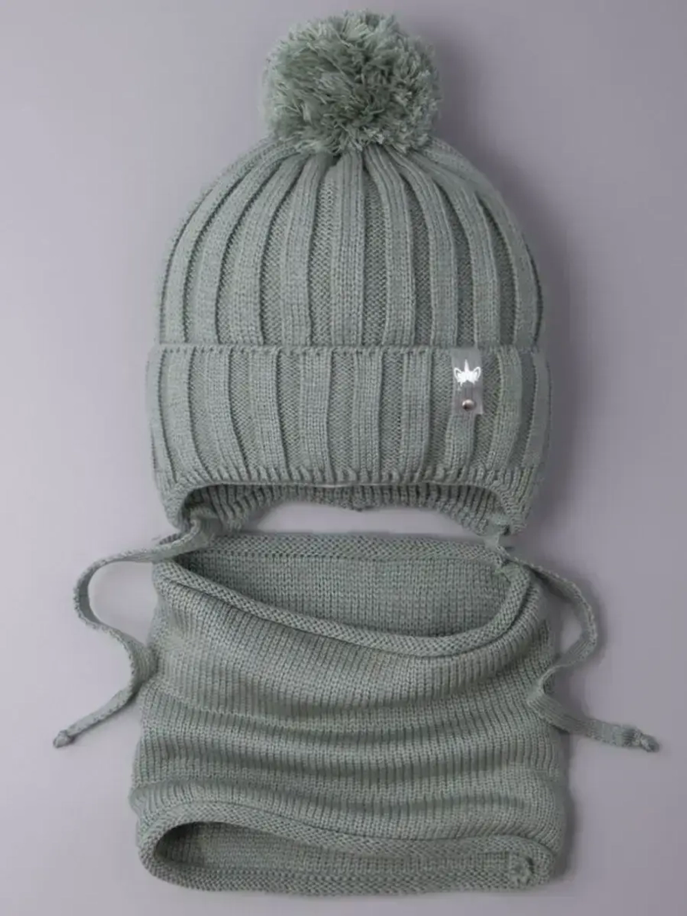 Шапка для девочек осенняя и снуд