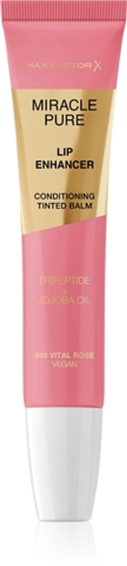 Max Factor Miracle Pure Lip Enhancer - Увлажняющий блеск для губ оттенок 040 Vital Rose, 12 ml