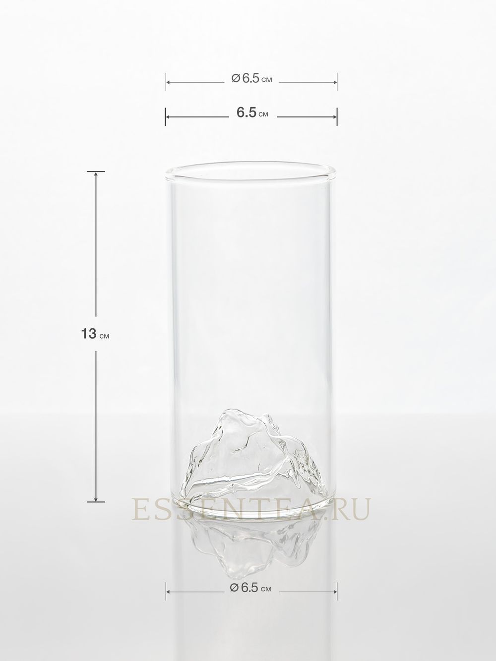 размер кружка стеклянная 250 мл