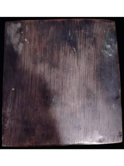 Антикварная икона " Богоматерь" цельнолитая медная металлопластика