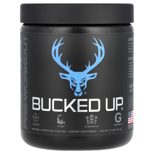 Bucked Up, Перед тренировкой, Blue Raz, 321 г (11,3 унции)