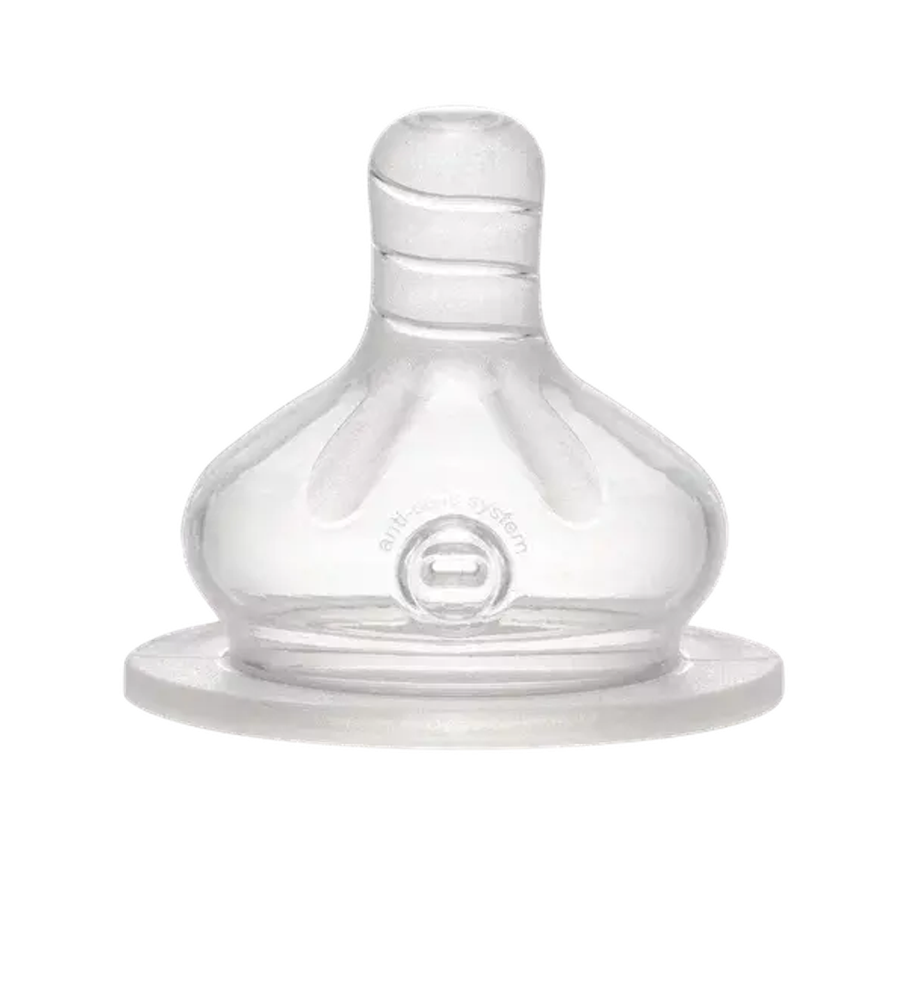 Соска силиконовая для бутылочки NiP с широким горлышком 2 шт. размер M  с 0 месяцев