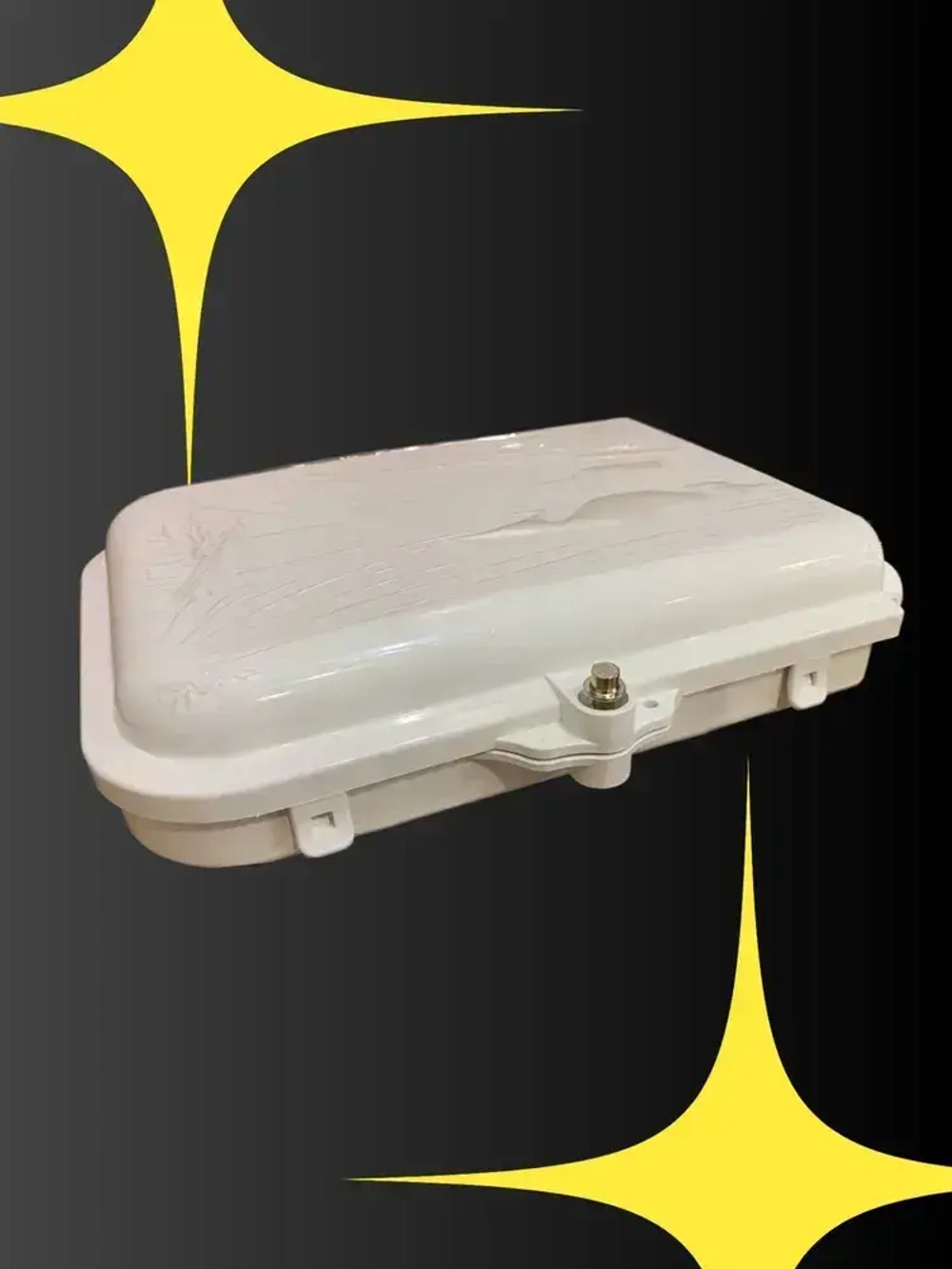 Оптическая распределительная кросс-муфта FTTH GJS-X30B, 1x8, 200х215х54мм, белый