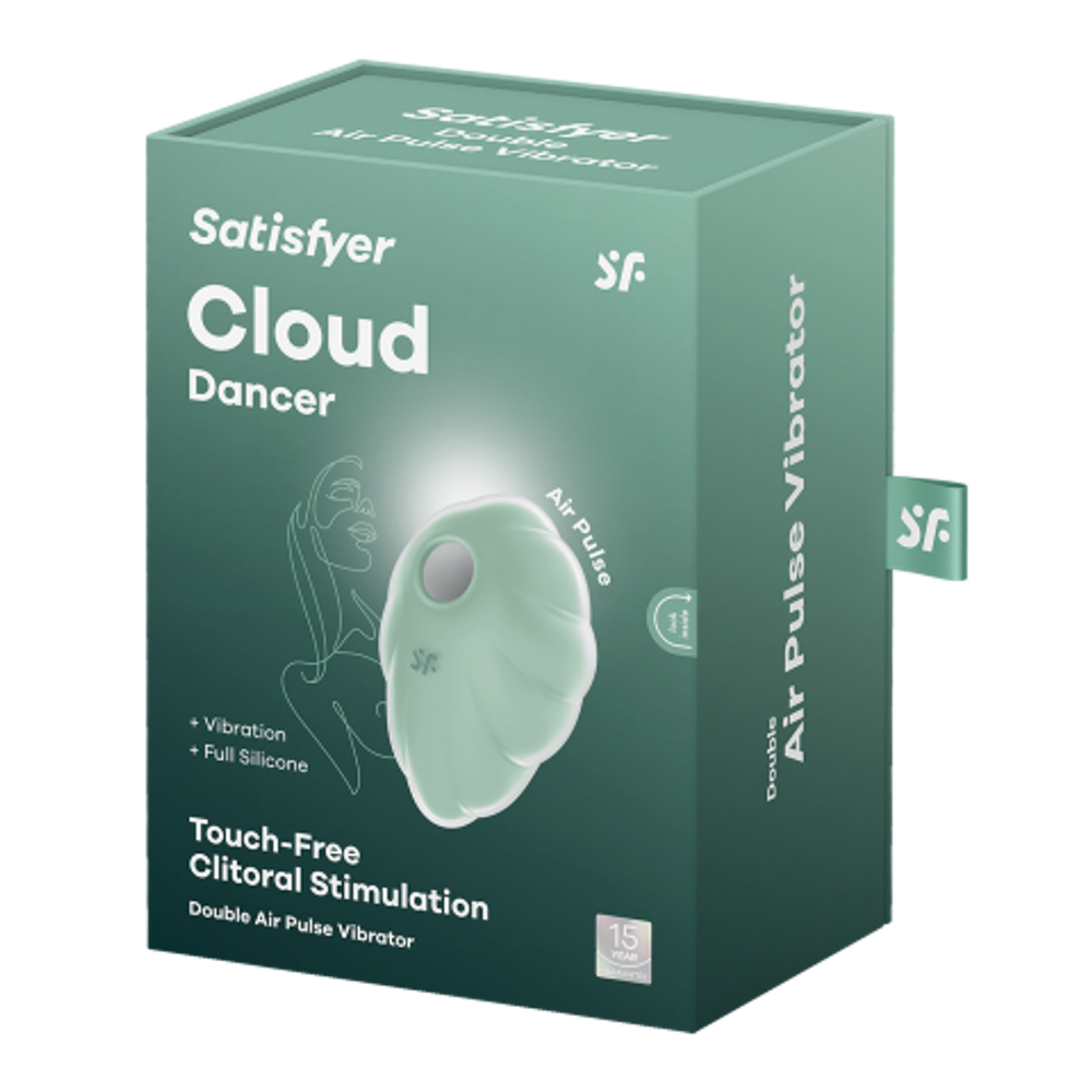 Стимулятор клитора с вибрацией и воздушной стимуляцией Satisfyer Cloud Dancer