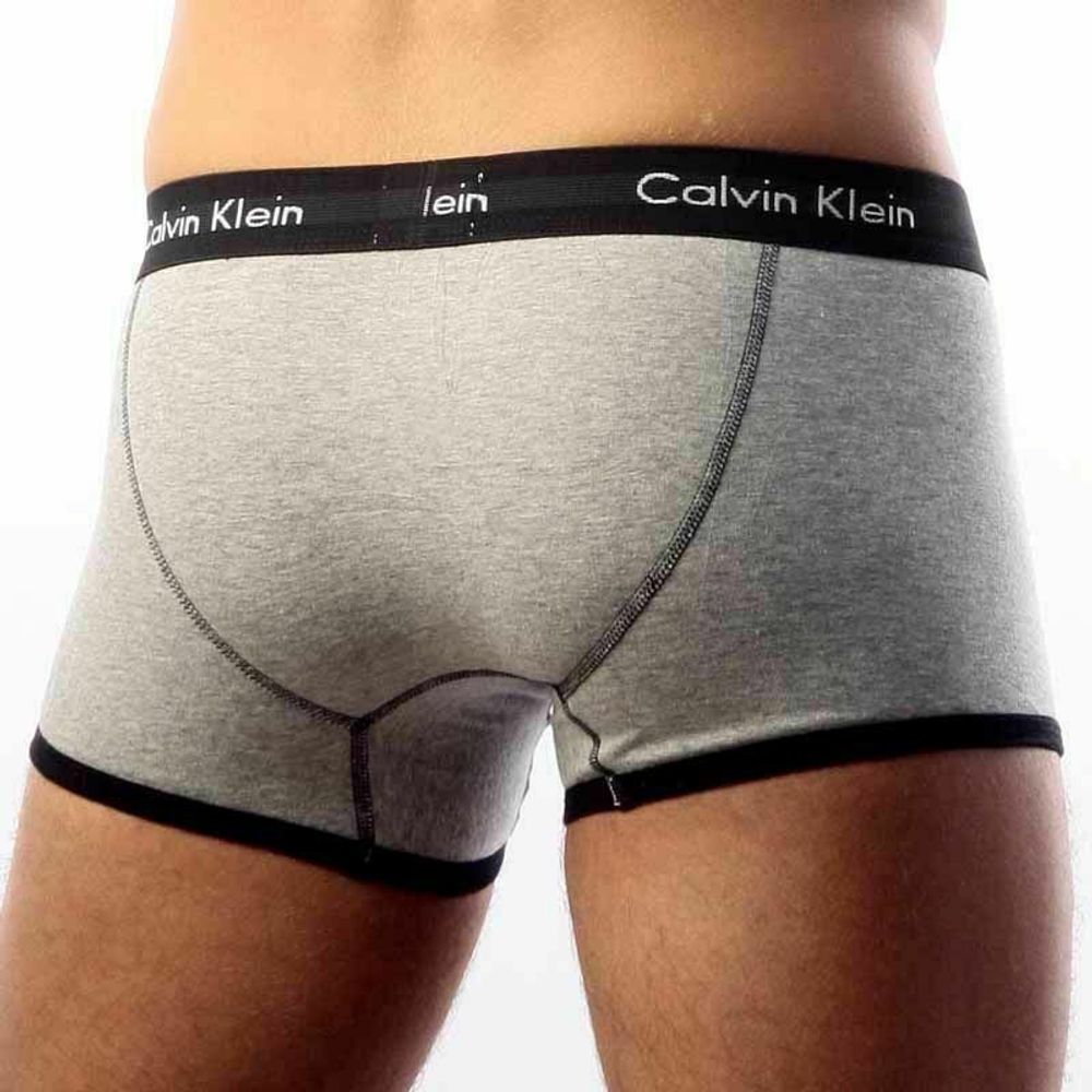 Мужские трусы хипсы Calvin Klein 365 Grey Black Boxer