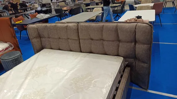 Кровать Hush с подъемным механизмом, 160х200 см, темно-бежевая