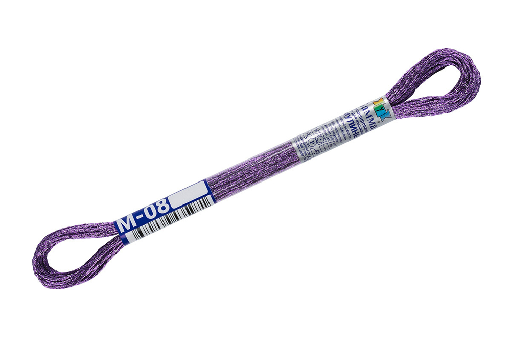 Мулине "Gamma" металлик, 8м, 100% пэ, № М-08