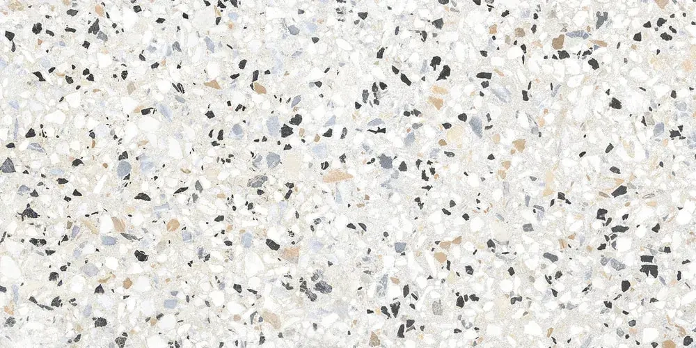 Керамогранит Alma Ceramica GFA114TRZ07L Terrazzo 114x57 белый лаппатированный под камень