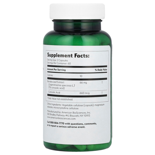 American Biosciences, SUGARSolve 24/7®, 120 Capsules