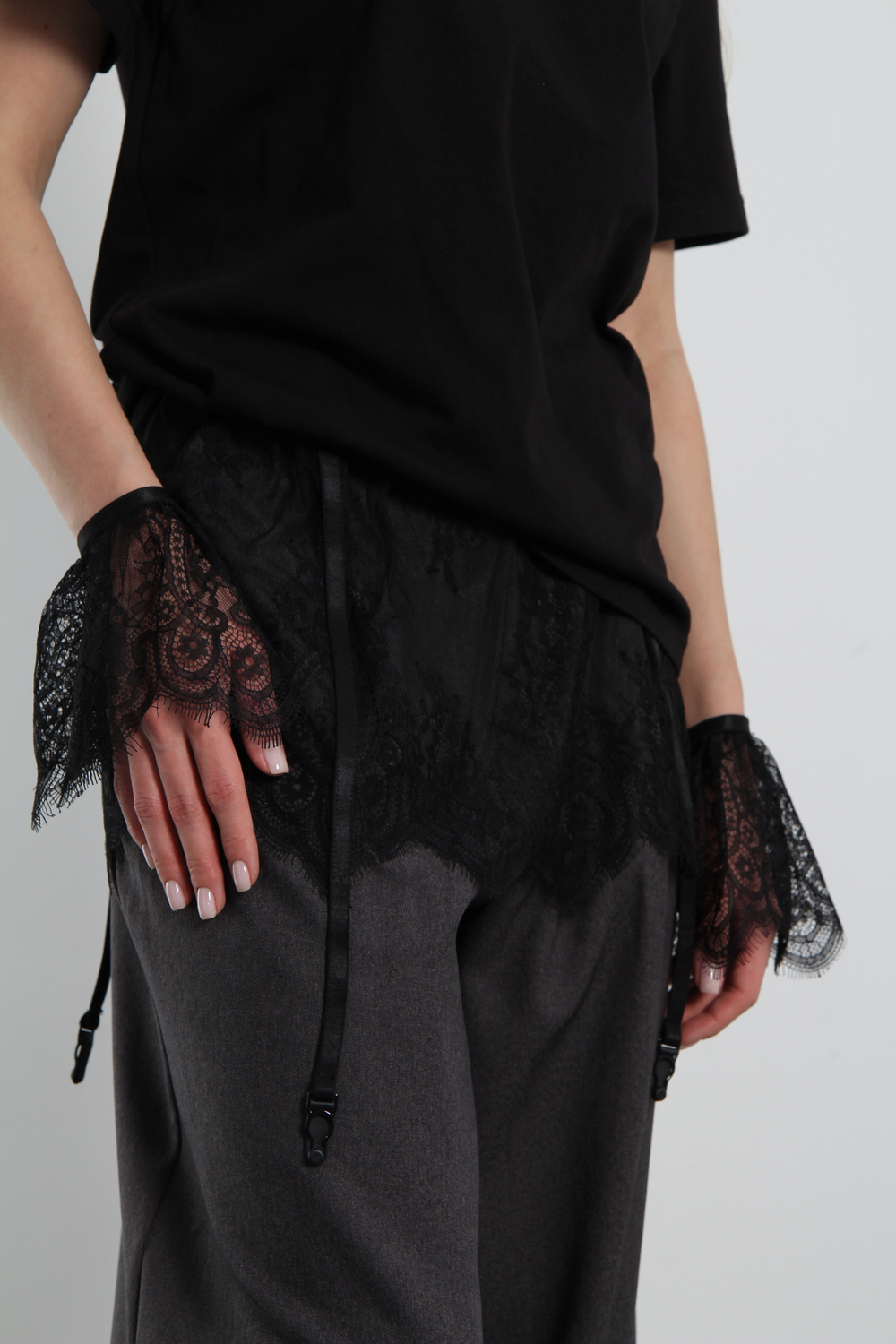 Юбка-баска 3 в 1 (черная)