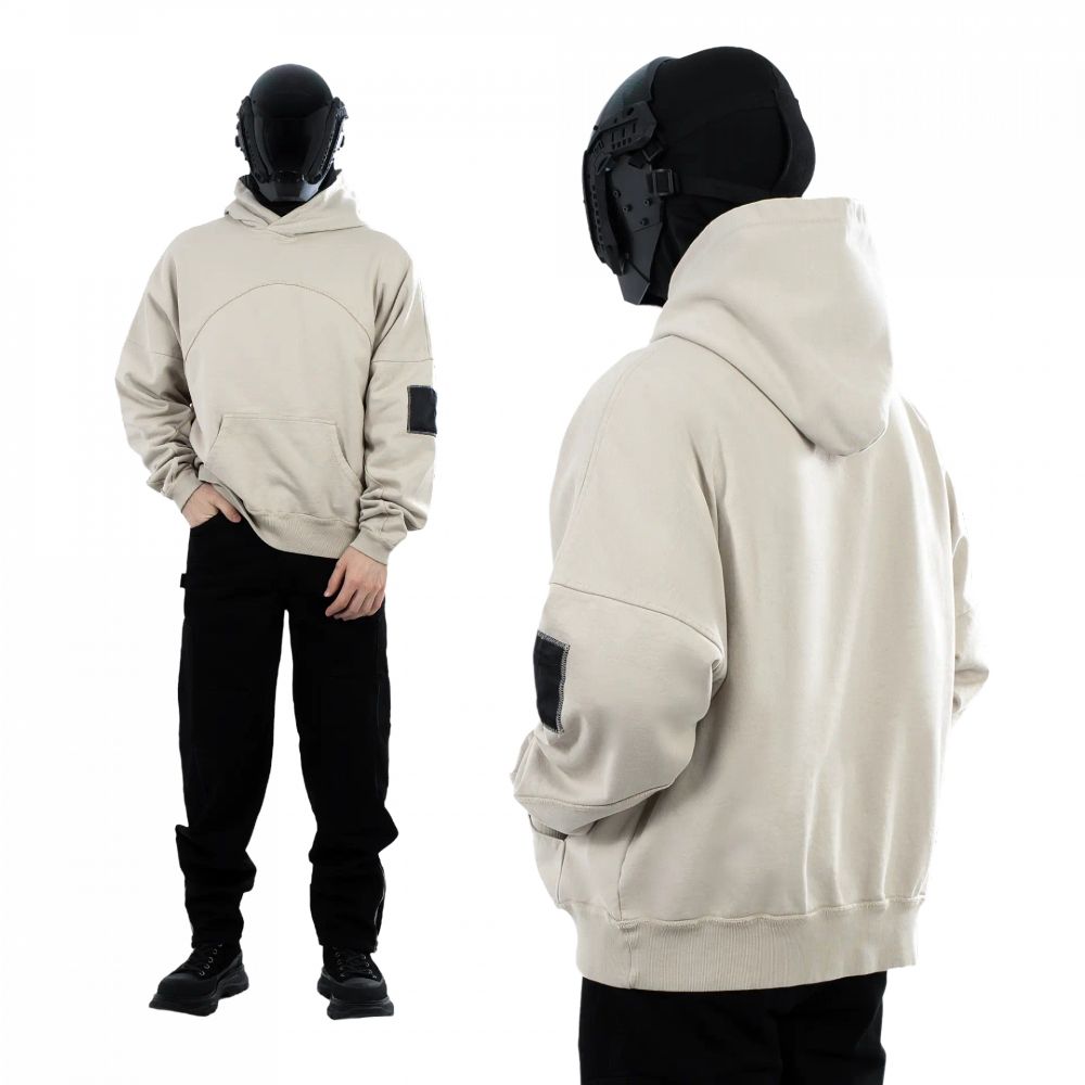 Худи Heartz «Waveform» Boxy-Fit светло-песочное