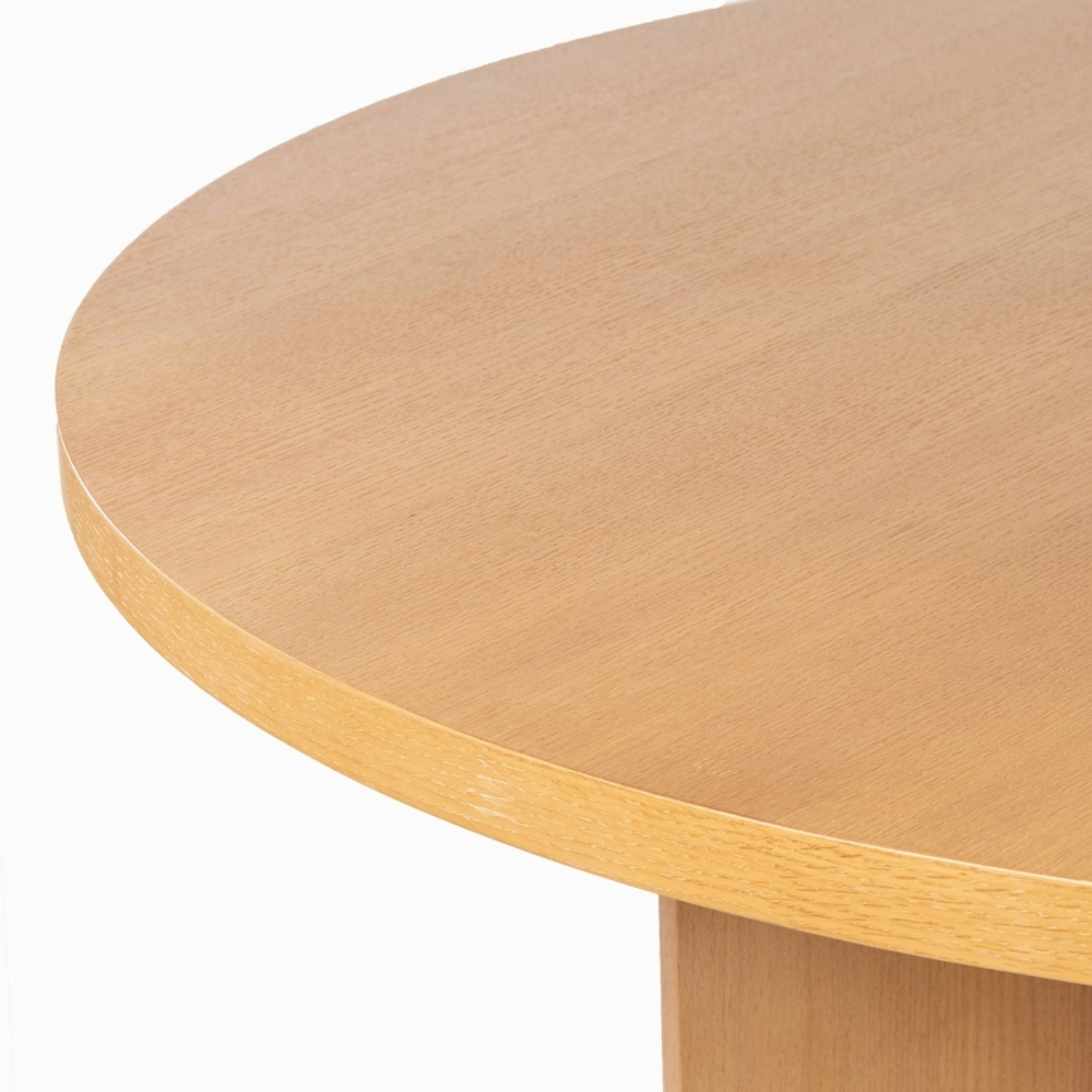 Обеденный стол Ollet диаметр 120 коричневый дуб