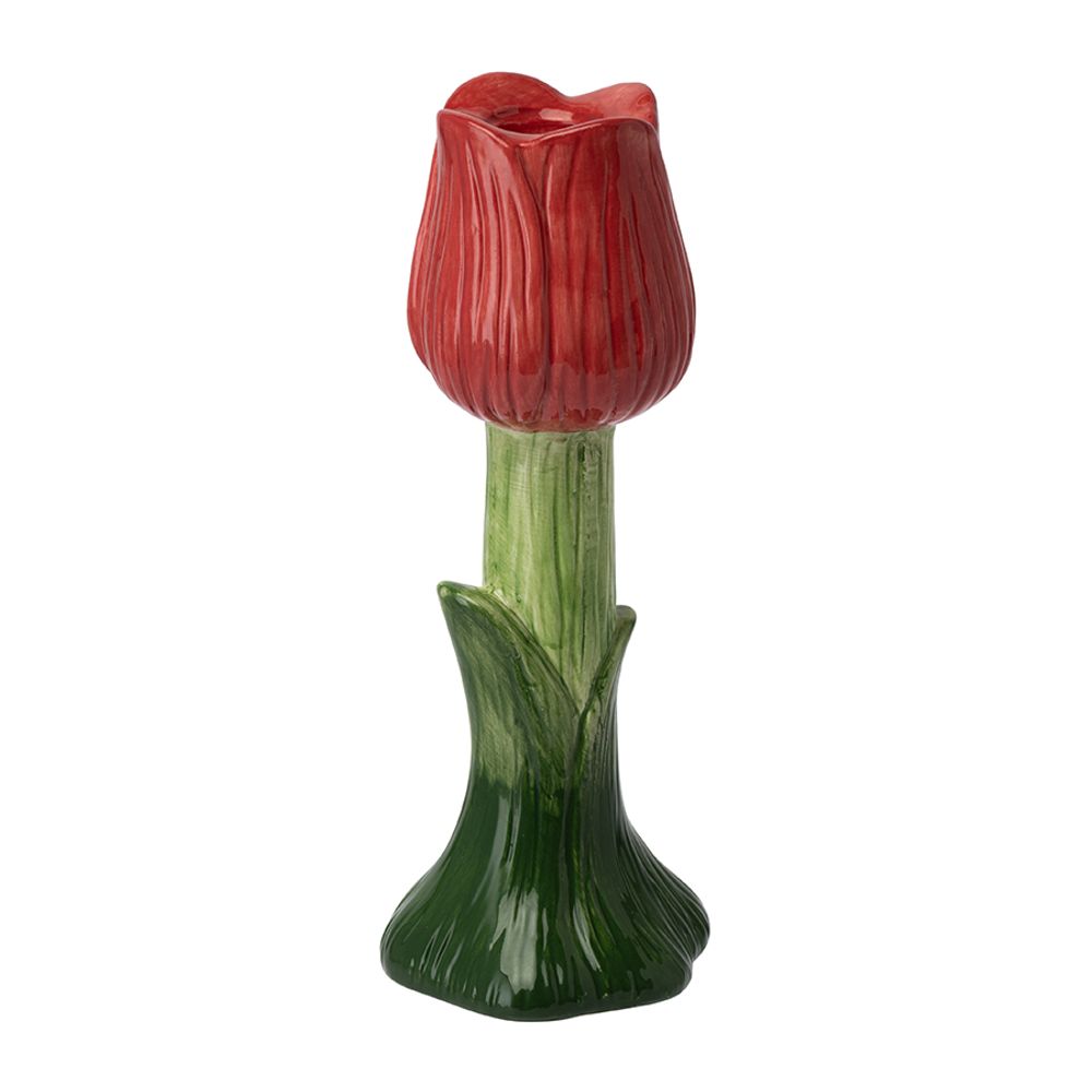 Подсвечник Floret красного цвета из коллекции Blossom, 18 см