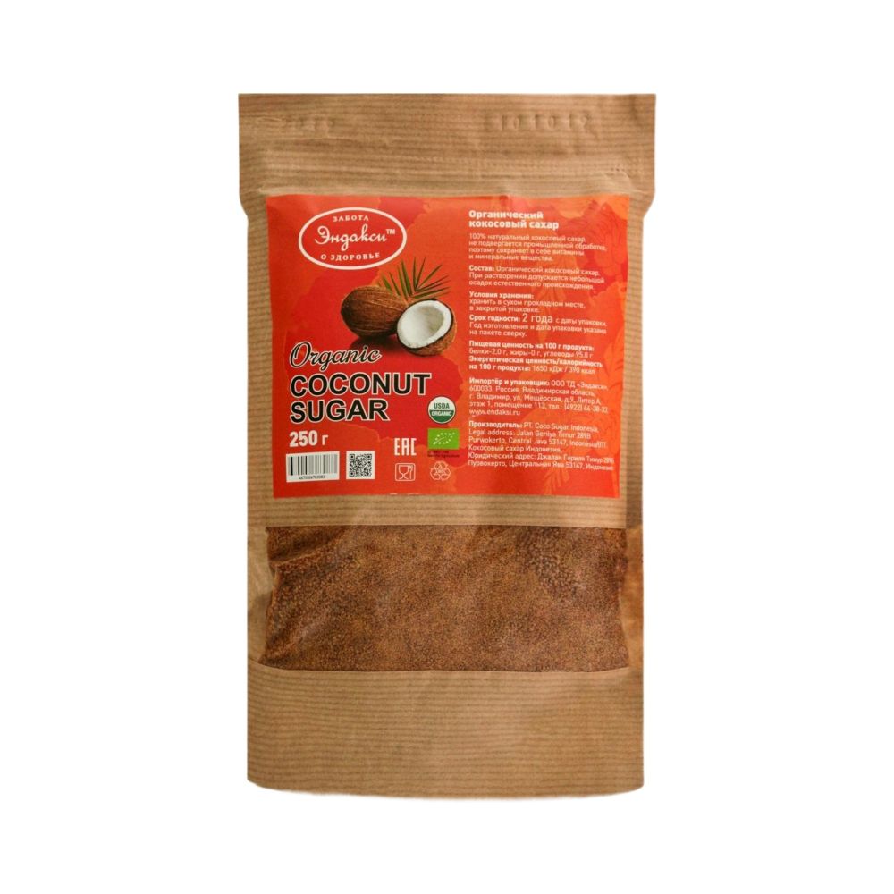 Кокосовый сахар 250 гр (Эндакси)
