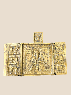 Икона складень «Святой преподобный Тихон Луховской».